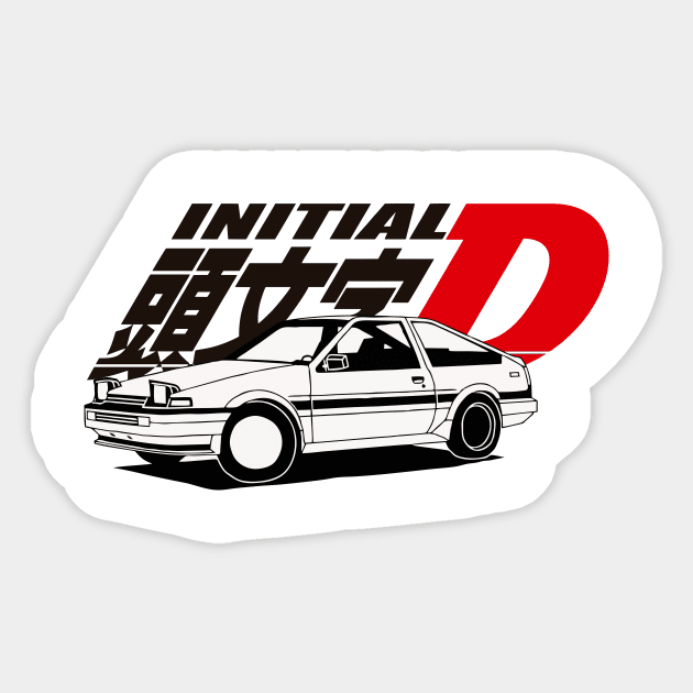 AE86 toyota trueno Sticker by ANDXS